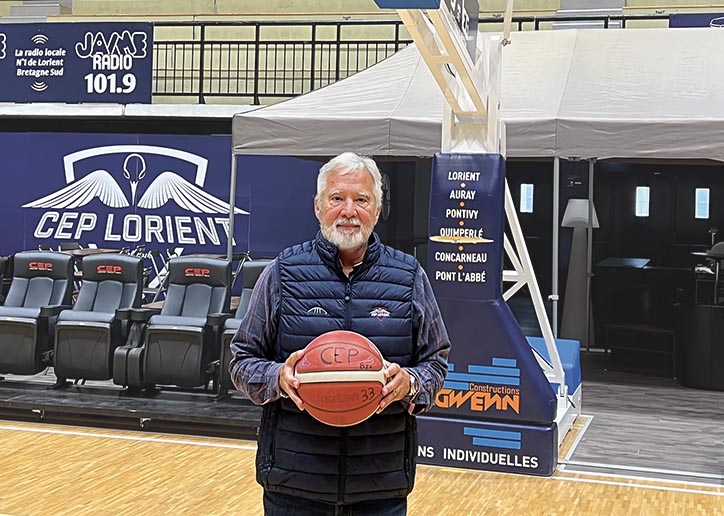 Christian Pasquier,  Président du CEP   Lorient Breizh Basket – Bien dans ses baskets
