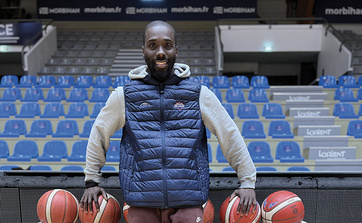 Ibrahim Saounera, capitaine du CEP Lorient Breizh Basket